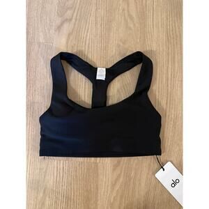 Alo Airlift Advantage Racerback Bra in Black NWT